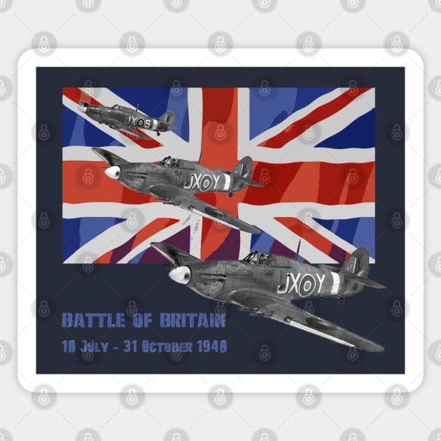 Battle of Britain-Luftschlacht um England T-shirt Sticker by Jose Luiz Filho